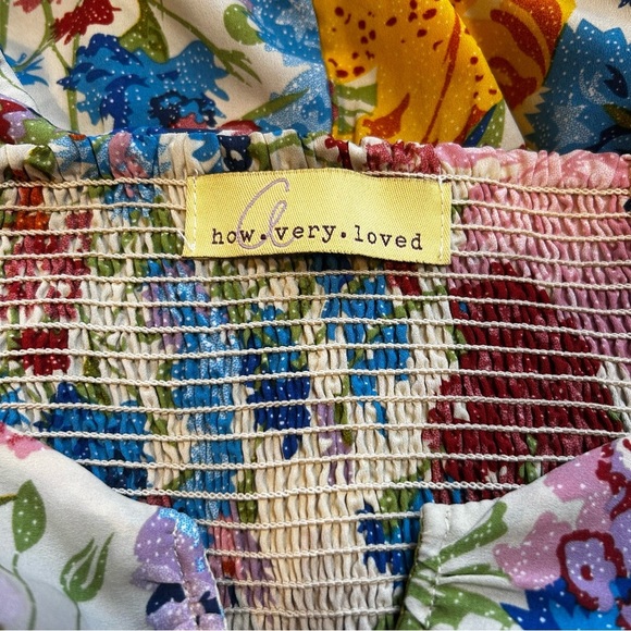 Floral Multicolor Women's Dress - Picture 3 of 8